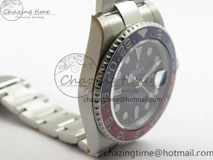 MiroTime 0413 GMT Master II 126719 BLRO Red Blue Ceramic 316L Steel ROF Best Edition Black Dial on SS Bracelet A Elegant 2654